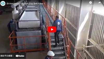 Filtro de Cinto de Bandeja de Vácuo Horizontal DI 1