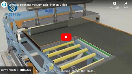 Vídeo 3D do filtro da correia de vácuo de Qingdao Hesheng