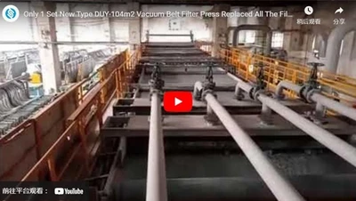 Apenas 1 conjunto novo tipo DUY-104m2 prensa de filtro de correia de vácuo substituído todos os filtros ao lado