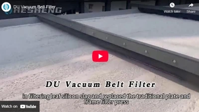 Filtro de correia de vácuo DU